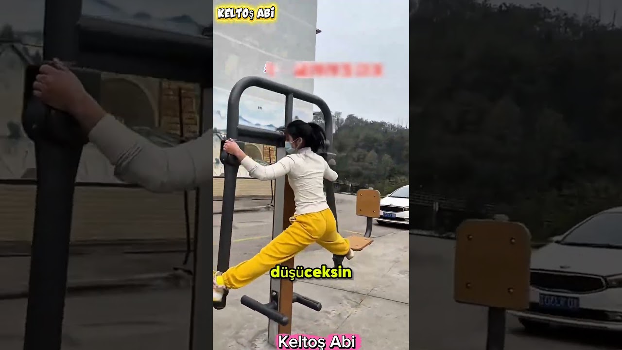 Parktaki Spor Aletlerini Böyle Kullanan Görülmedi! 😂