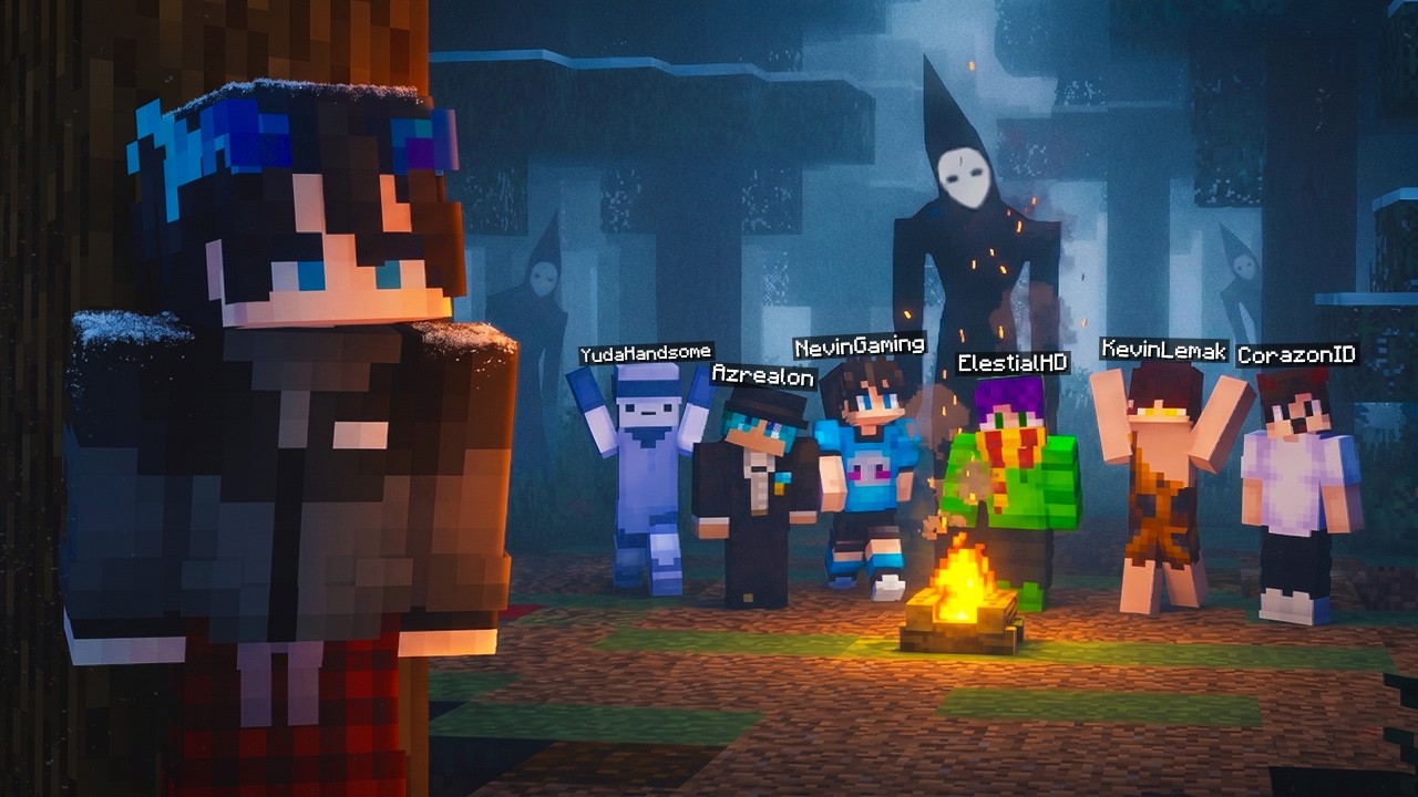 Gw CHALLENGE YOUTUBER LAPERGANG UNTUK BERTAHAN HIDUP DI DUNIA HORROR MINECRAFT ...(BANYAK JUMPSCARE)
