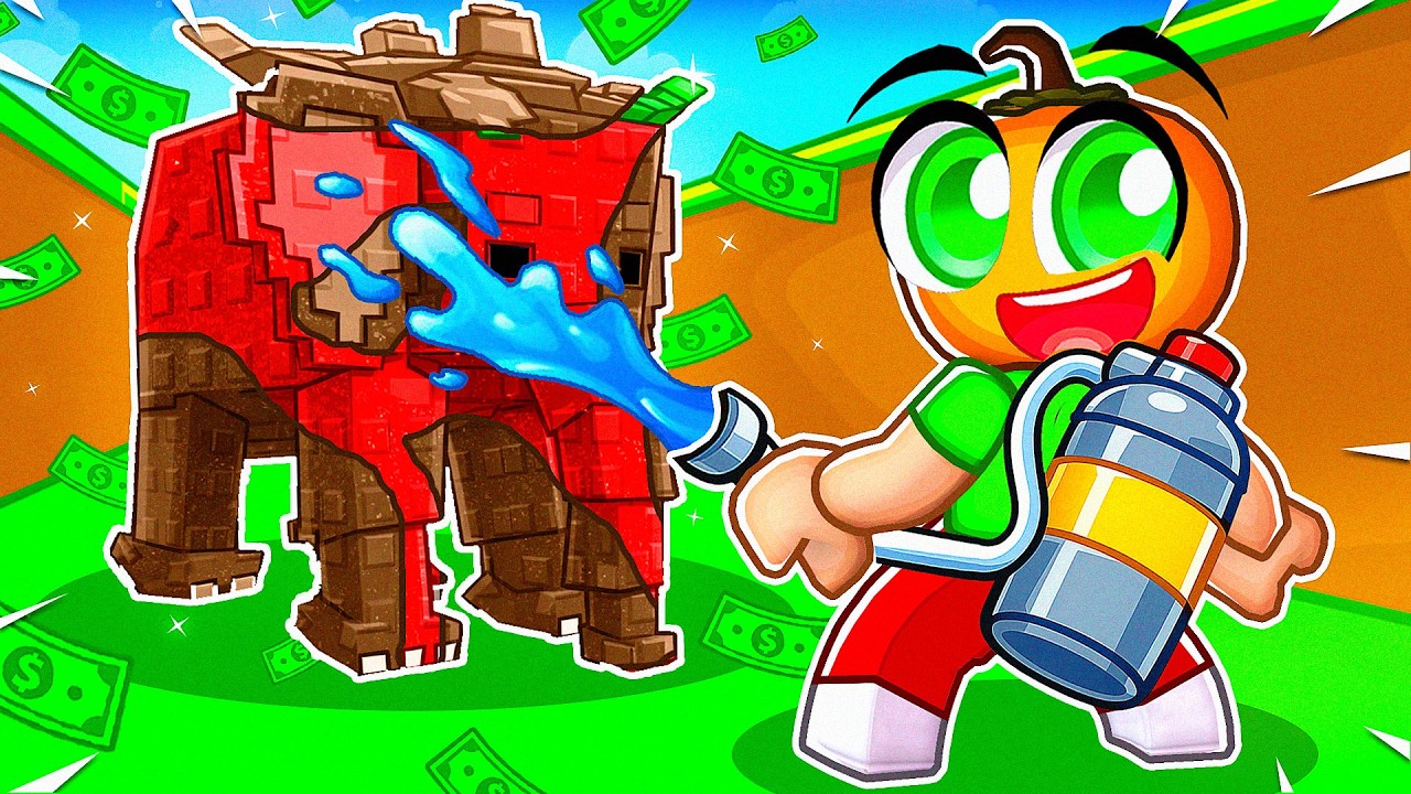 Tazyikli Su ile Brainrotları Yıkadım ve ZENGİN OLDUM! 💦😱 | Roblox