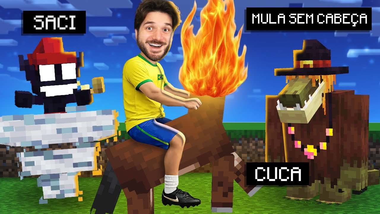 OS NOVOS MOBS LENDÁRIOS BRASILEIROS DO MINECRAFT!