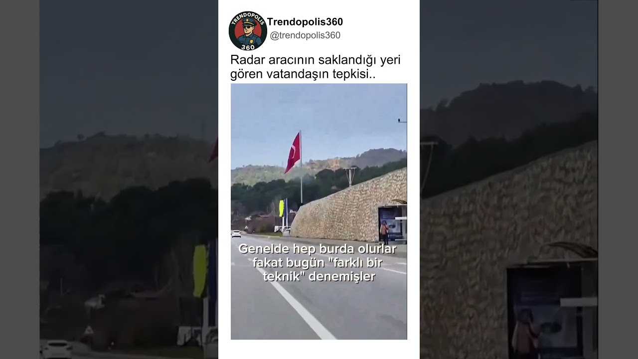Radar Aracının Saklandığı Yeri Gösteren Adam..🤔