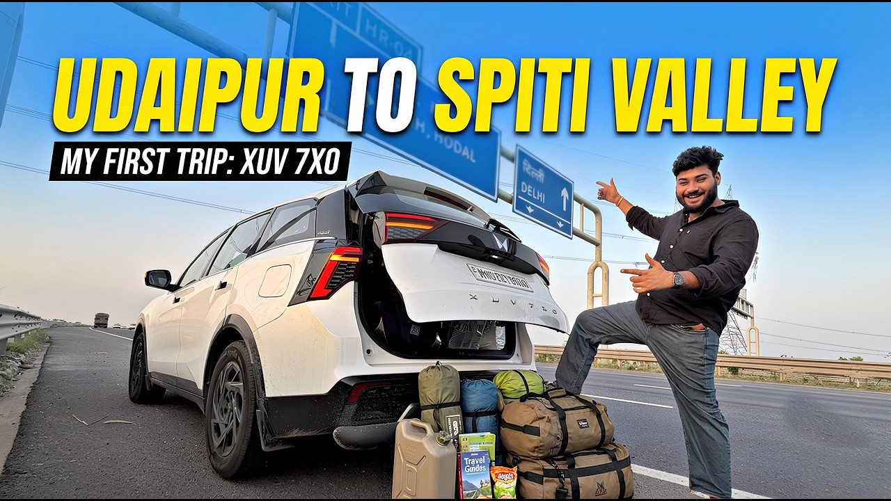 My First Trip with New XUV7XO 🔥 Udaipur to Spiti Valley 🏔️ (1500km) Non Stop Journey 👌