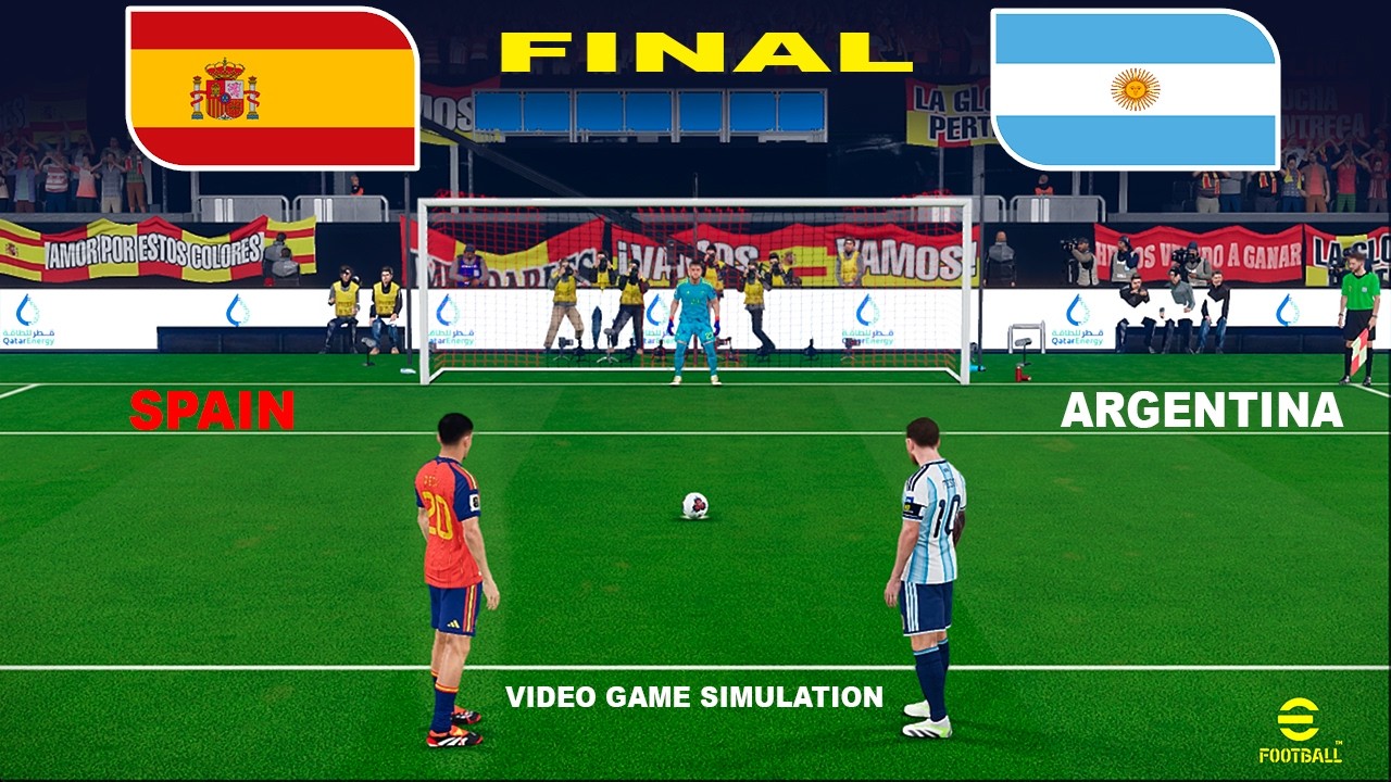 SPAIN vs ARGENTINA. World Cup 2026 FINAL. Penalty Simulation. Video Game Simulation