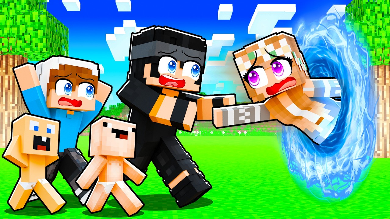 ماين كرافت لكن لكينا بوابة سحريه ولولو علقت داخل البوابة !!؟😨😱