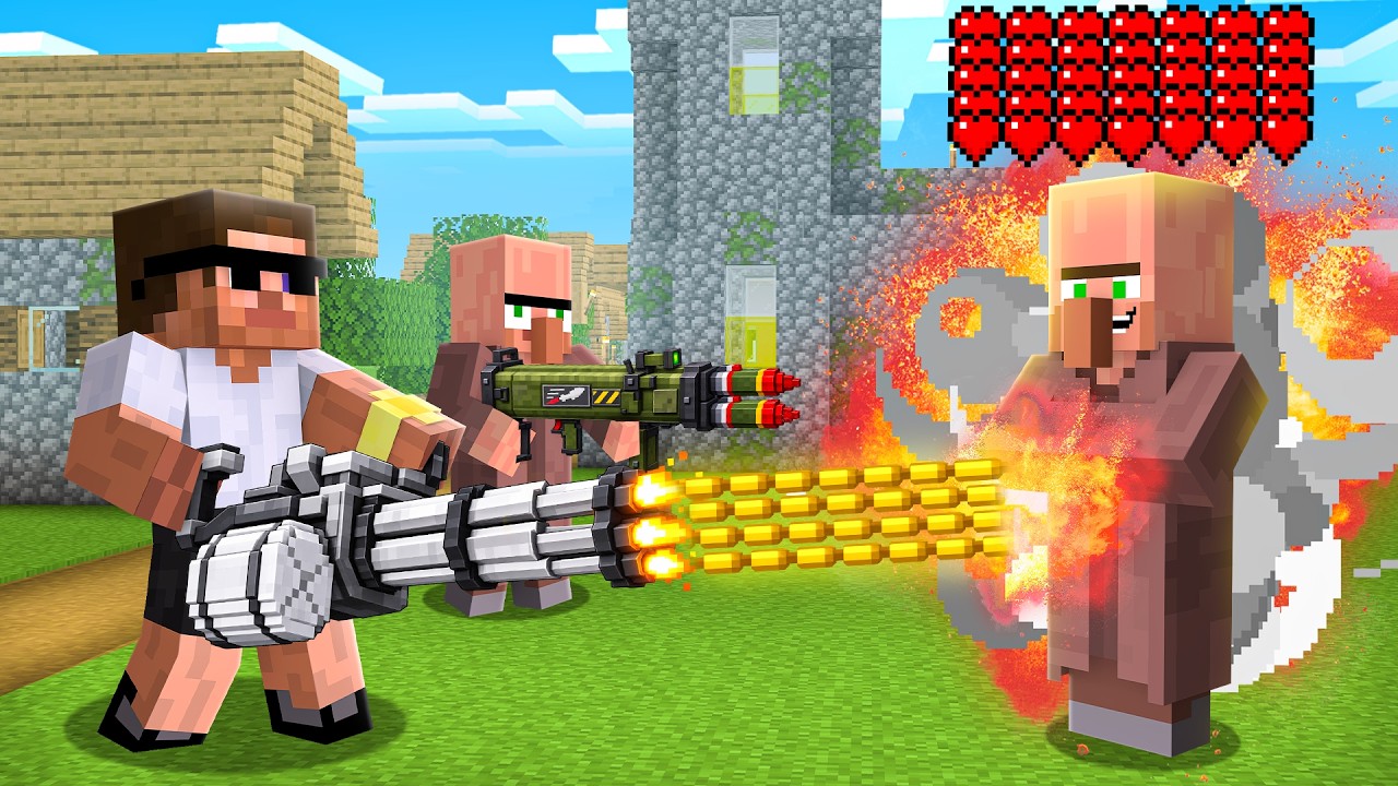 This Villager has 1,000,000 Hearts in Minecraft..