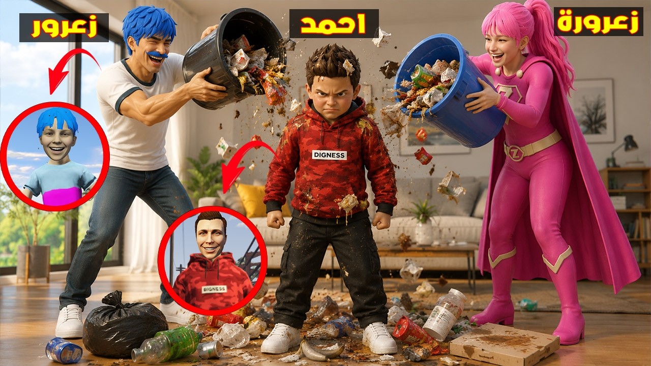 فلم قراند : زعرور الكبير يربي احمد الصغير في اكبر منزل في العالم 🔥😂
