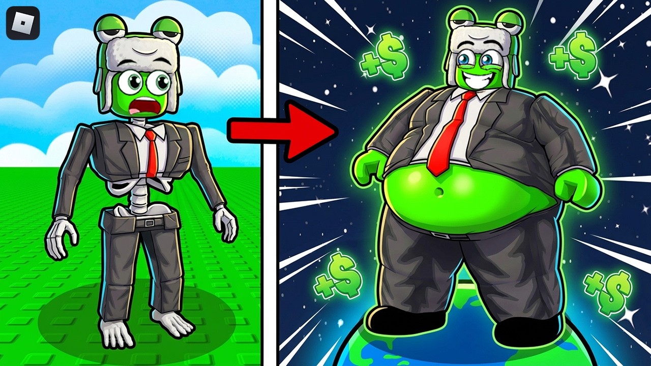 هذا ما يحدث عندما تفطر في روبلوكس! (Get Fat and Destroy) 🌙🍕