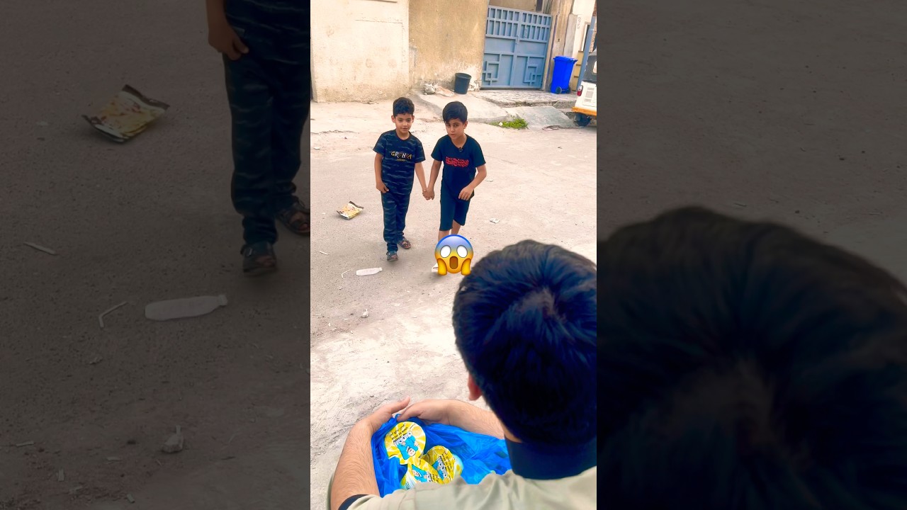 اخيرا لقينا ايسكريم ابوجنه 😱🍦#ضحك #ضحكة #ايسكريم #اطفال