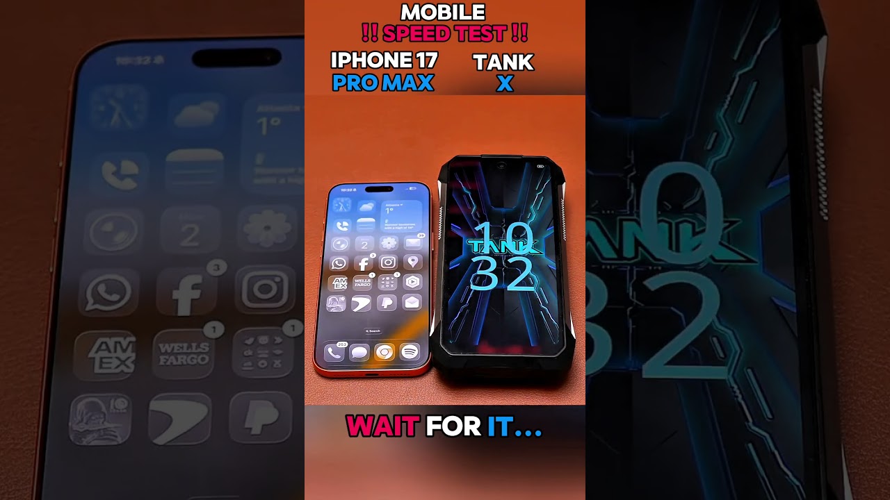 🤯 IPHONE 17 PRO MAX VS TANK X SPEED TEST