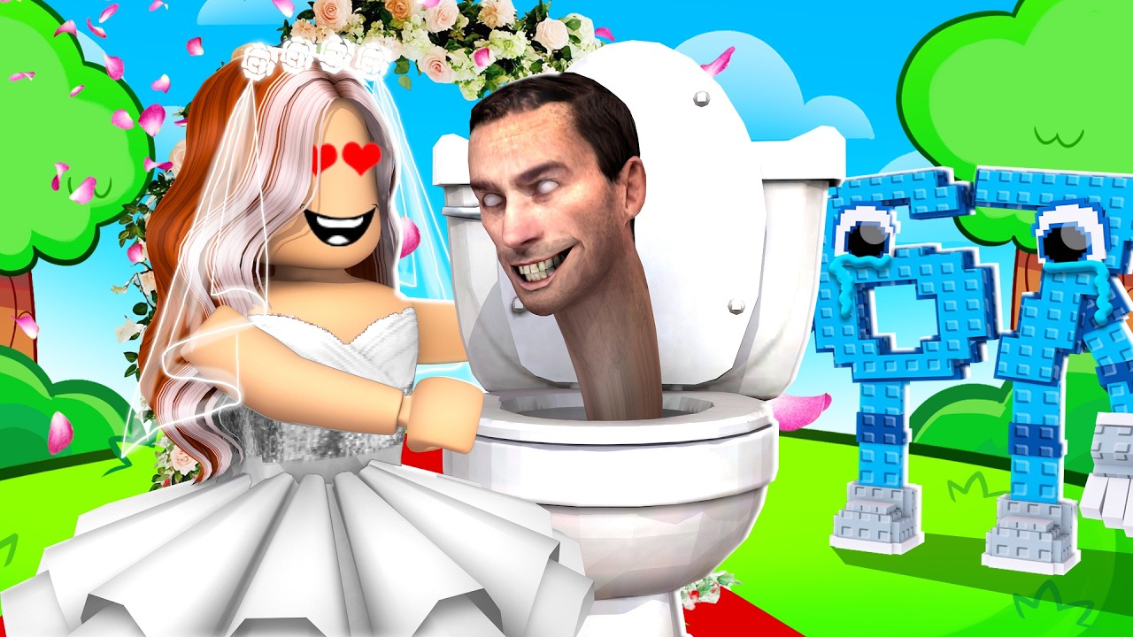 O CASAMENTO DA NICOLE COM SKIBIDI TOILET - ROBLOX
