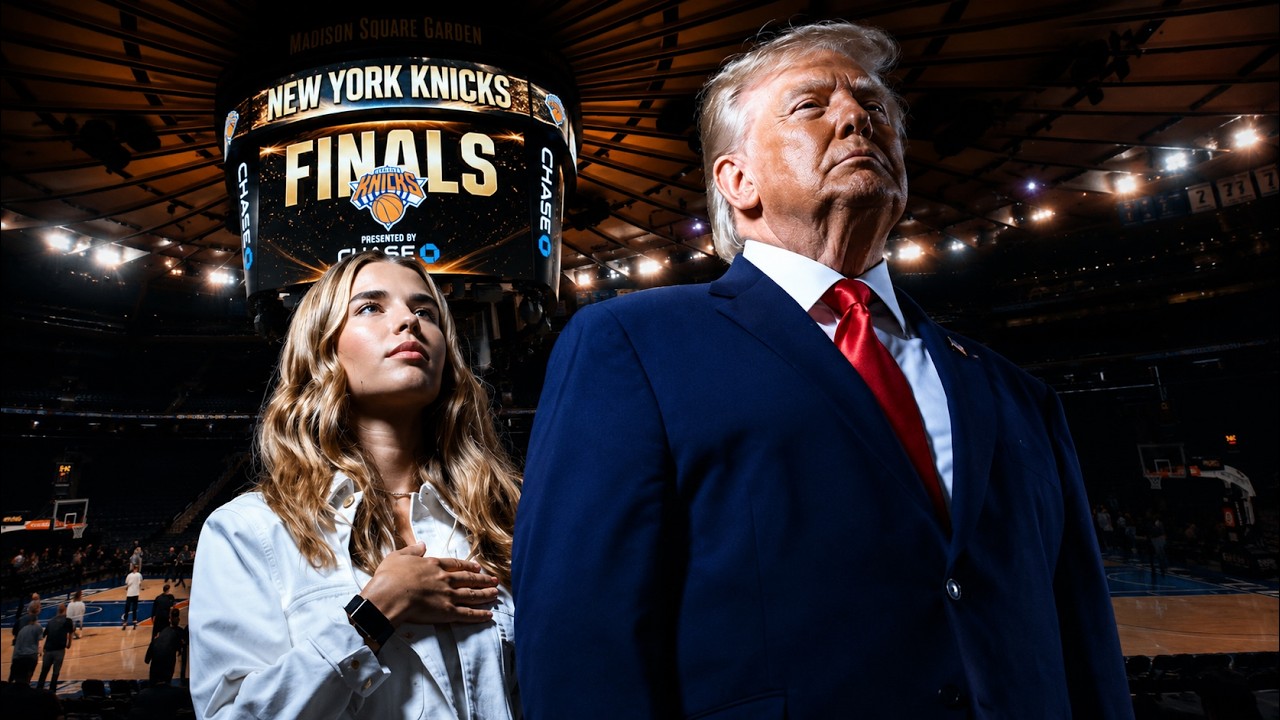 I went to the Knicks game with my Grandpa (POTUS)