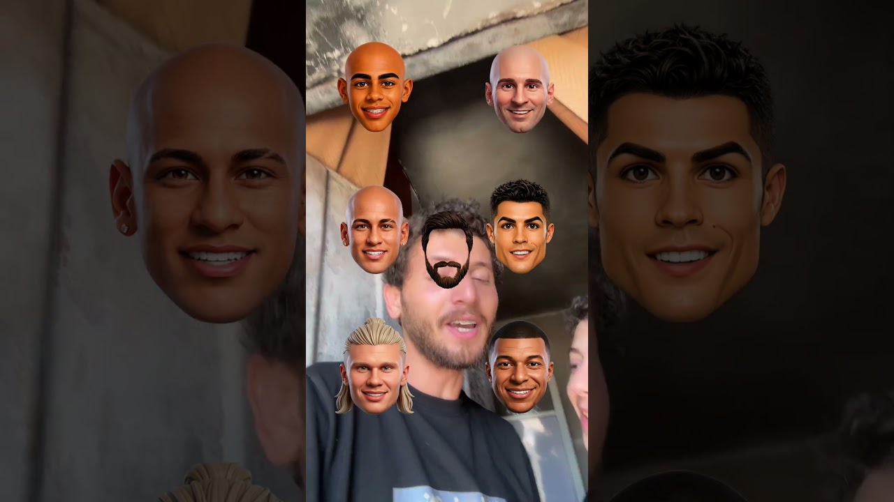 فلتر تحدي كرستيانو و مسي !!