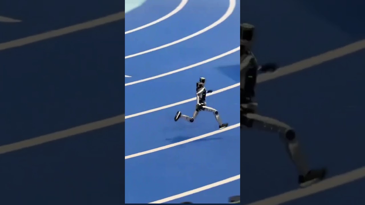 Watch: Chinese Humanoid Robot Loses Control & Slams Into Safety Cushion #shorts #viral