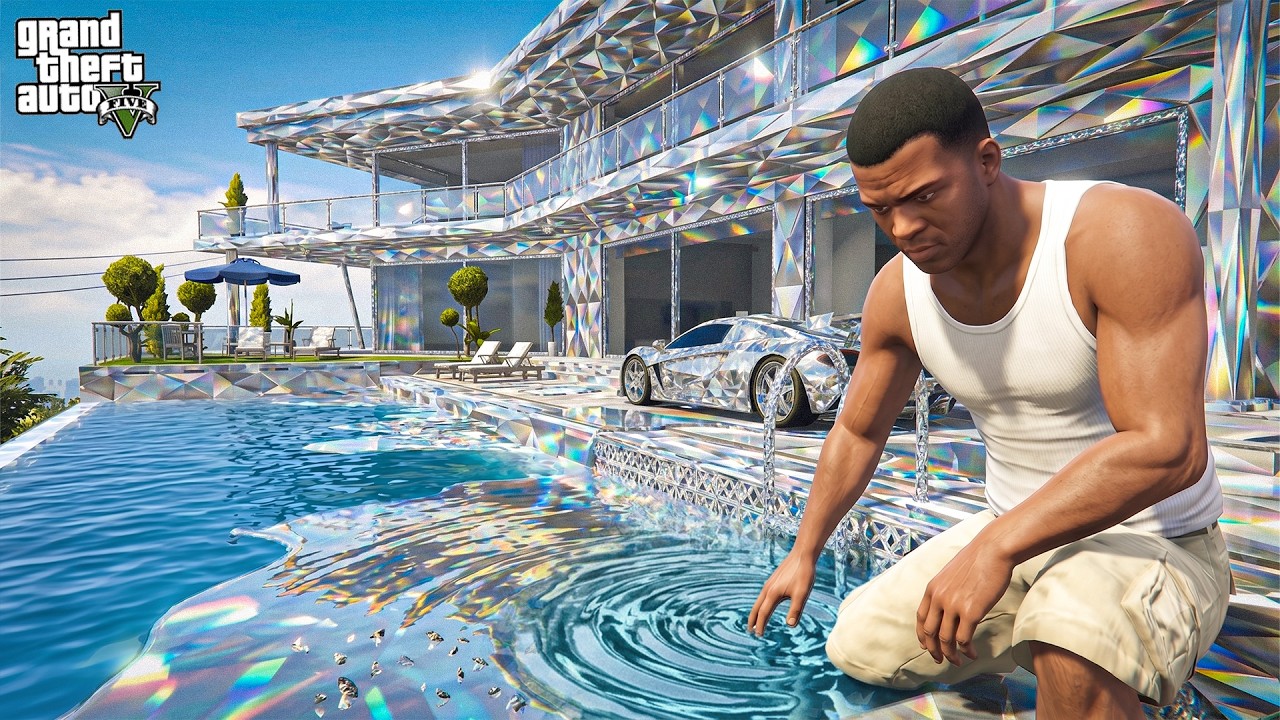 Franklin Touch Anything Turns Into DIAMOND ! (GTA 5 Mods)