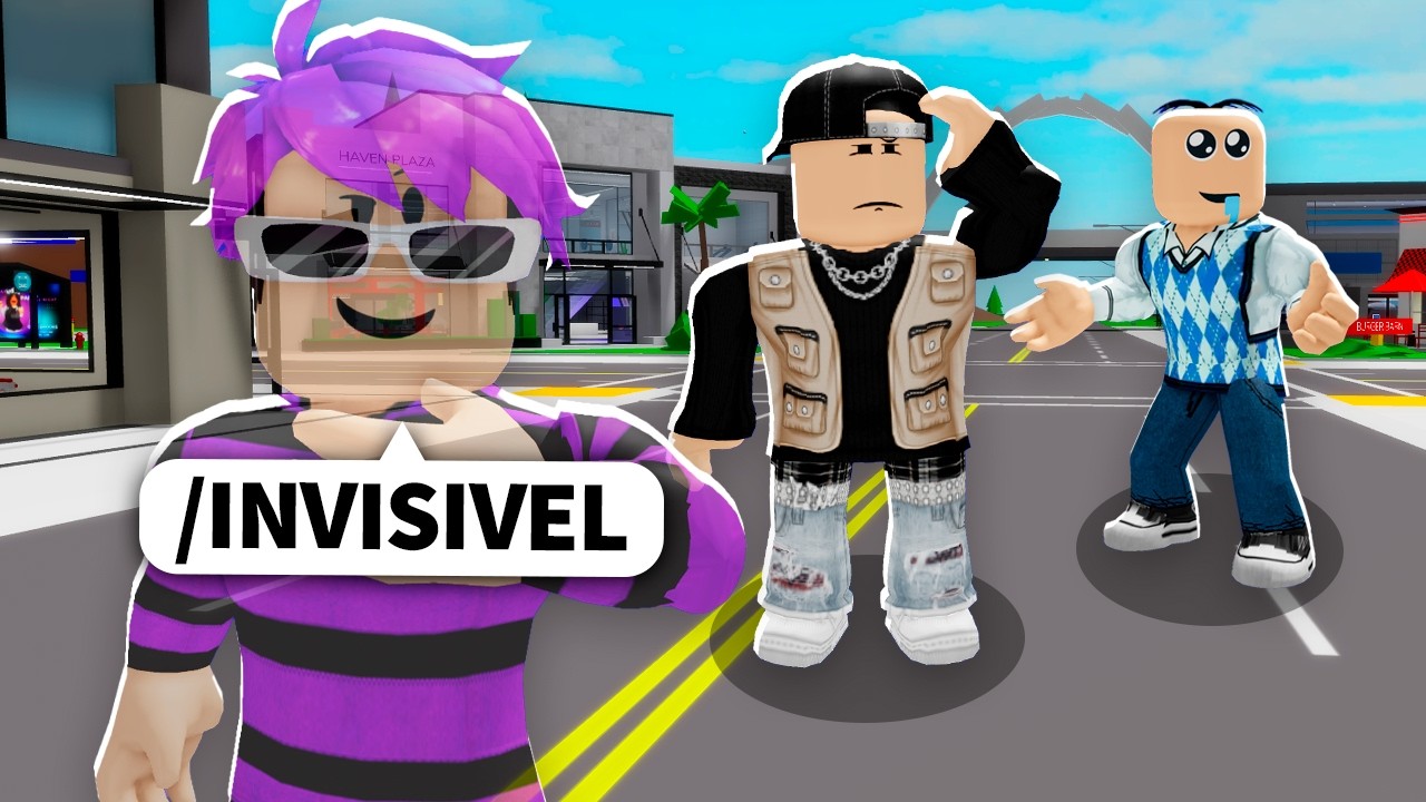 FIQUEI INVISÍVEL no ESCONDE-ESCONDE! (Brookhaven)