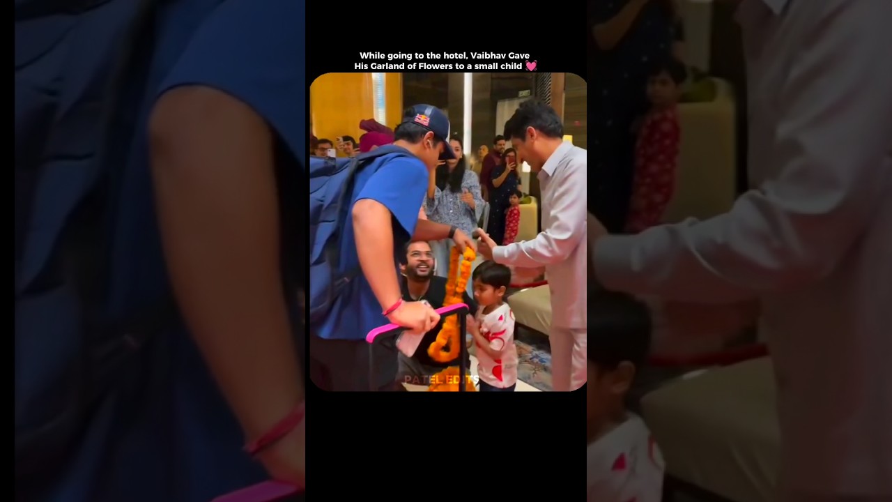 Vaibhav's Kindness 💓 #vaibhavsuryavanshi