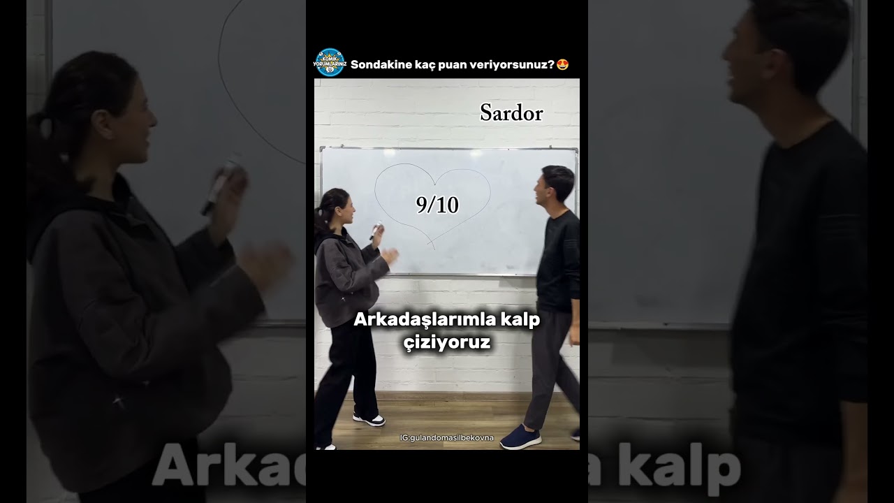 Arkadaşlarla Birlikte Kalp Çizme Akımı 😍 #akımvideoları  #komikyorum #komikyorumlar