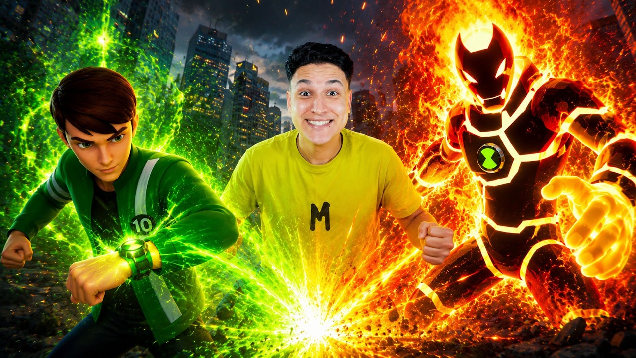 اصلانو تحول الى بن تن 😱 Ben 10