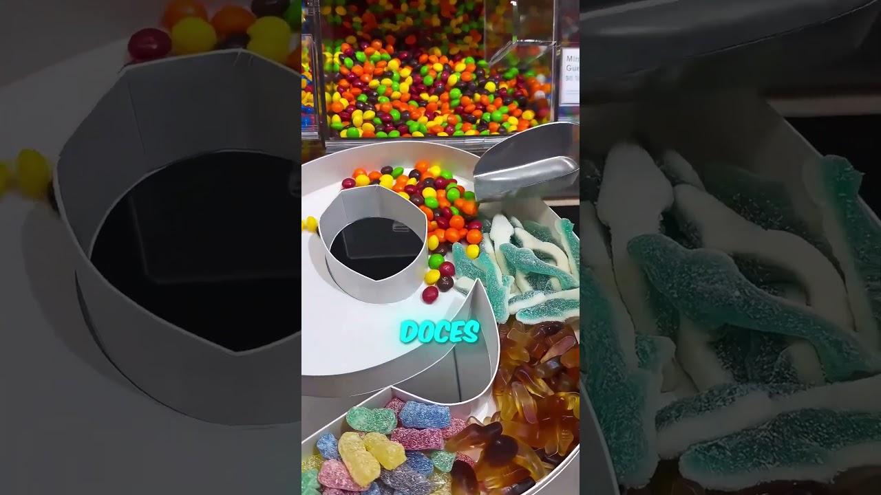 Ela pegou todos os doces da loja! 😀