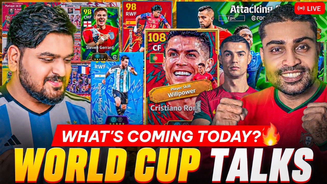 New World Cup Campaign Part 2  & New EPIC Coming Today In Efootball | Argentina & Spain Pack