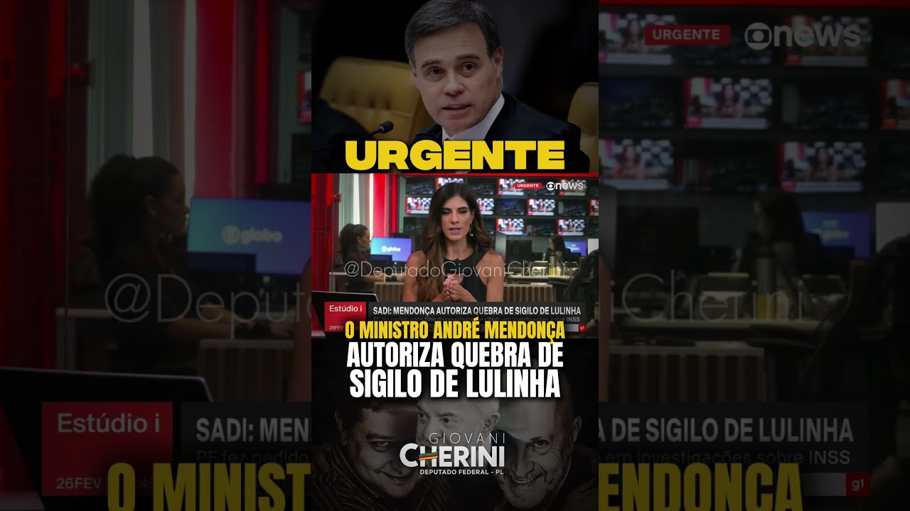 O ministro André Mendonça autoriza quebra de sigilo de Lulinha. O planalto entra em colapso. Chorem!