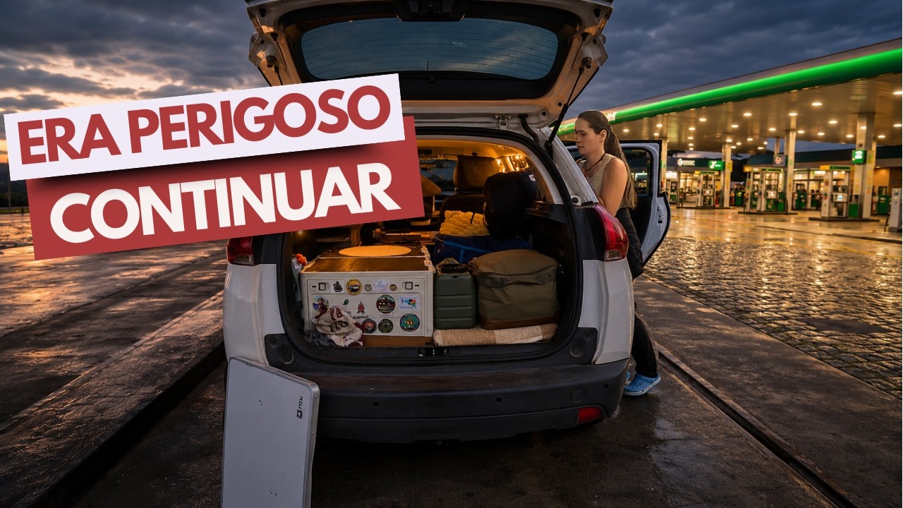 DORMI NO CARRO EM UM POSTO DE GASOLINA EM CURITIBA. Ep.72🇧🇷