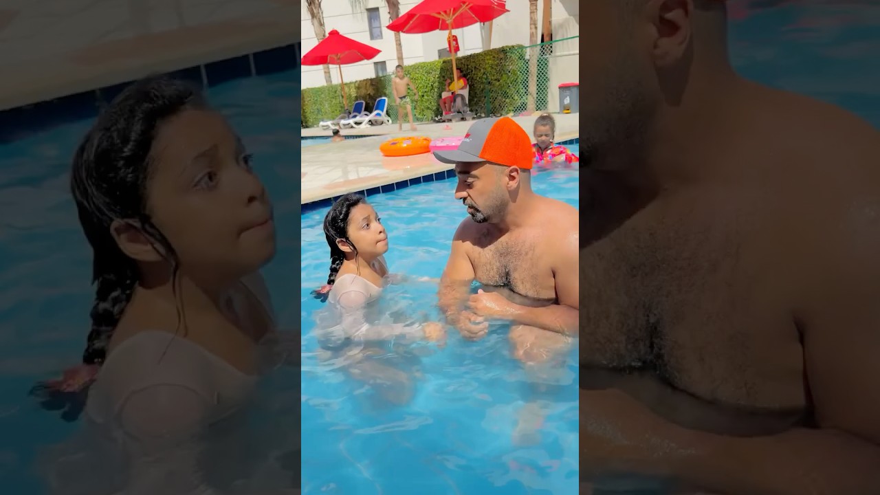 طلبت منه يشيلني.. وكانت النتيجة! 🏊‍♂️😜