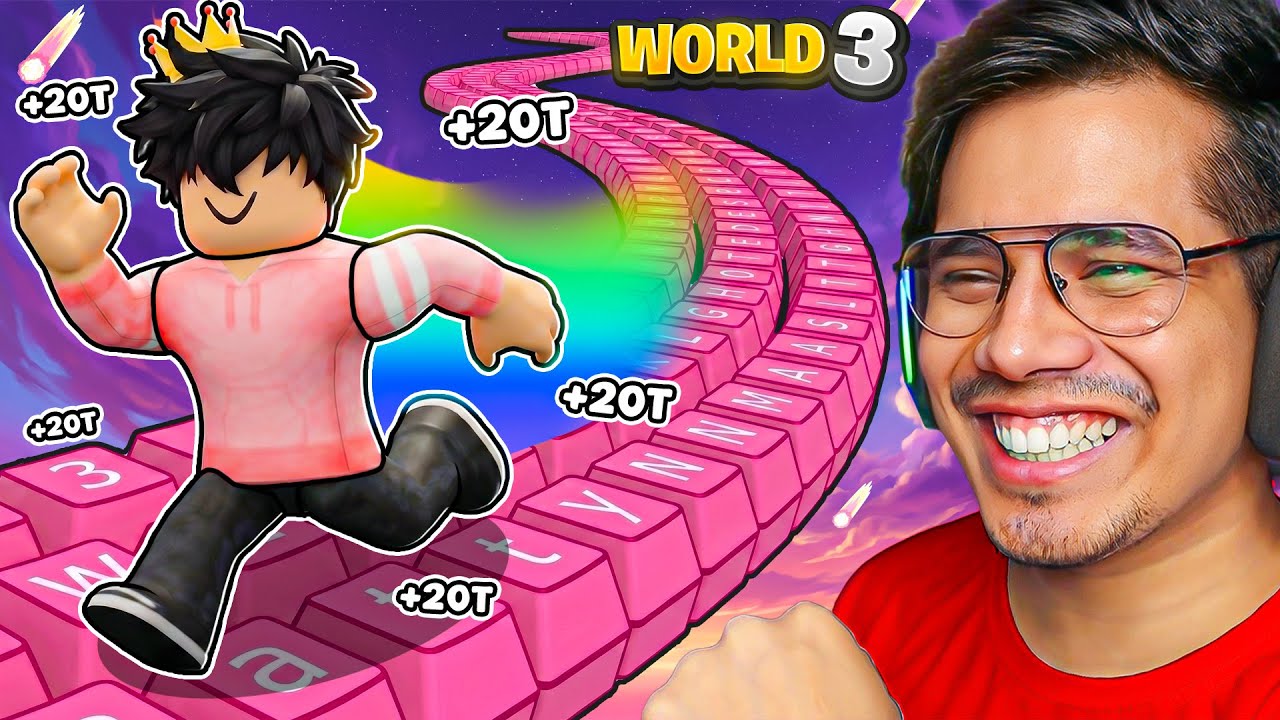 I BEAT WORLD 3 IN KEYBOARD ESCAPE ROBLOX 😱