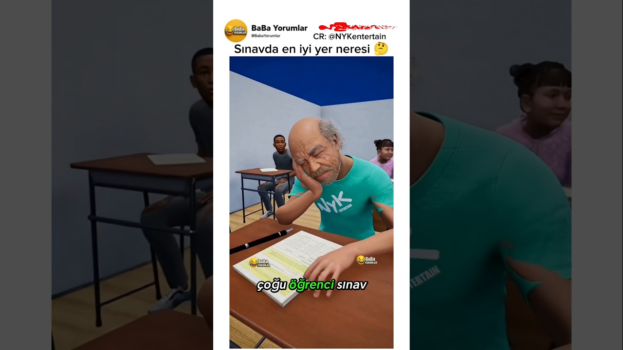 Sınavda en iyi yer 🤔 @nykentertain
