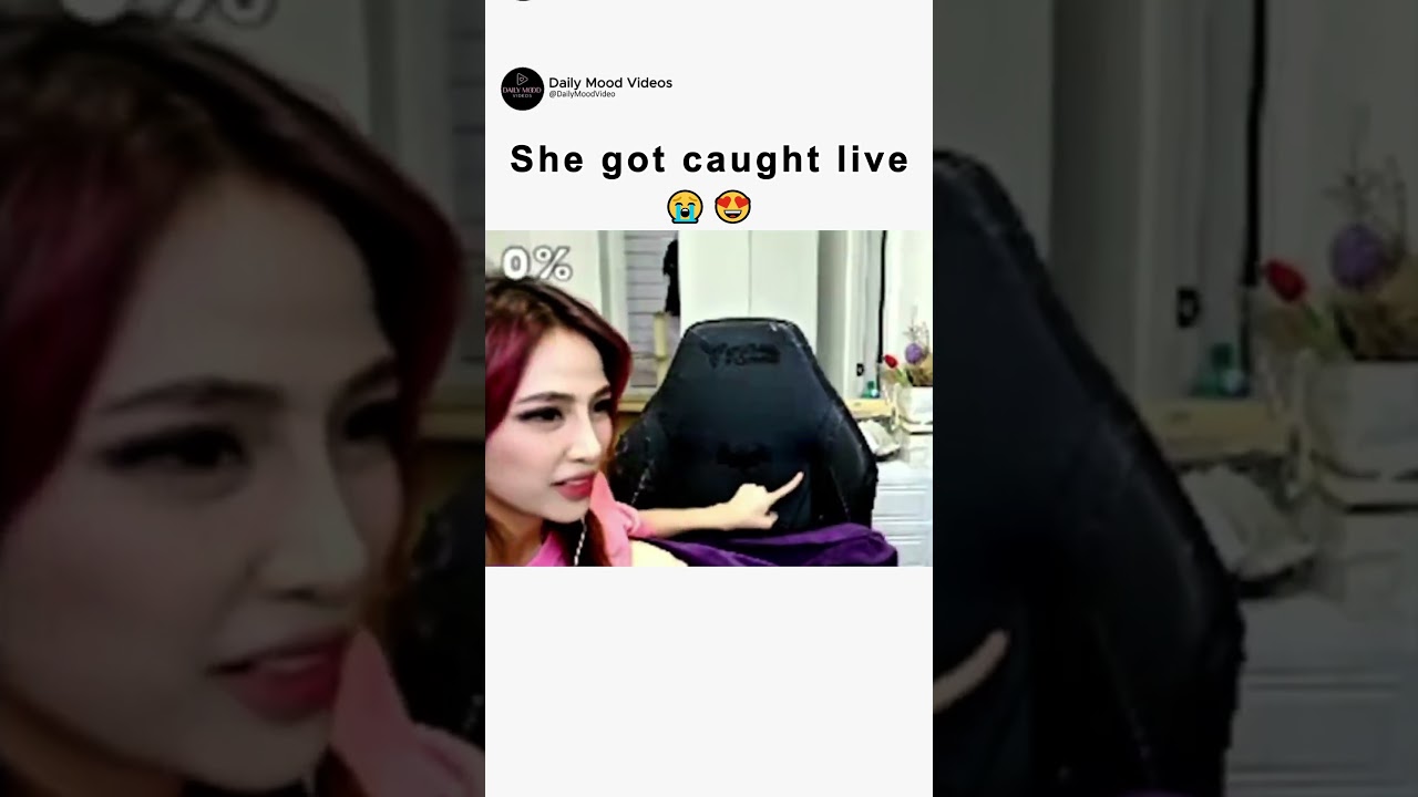 She got caught on live Stream 😂😍😍 #cat #funnycats  #viralvideo