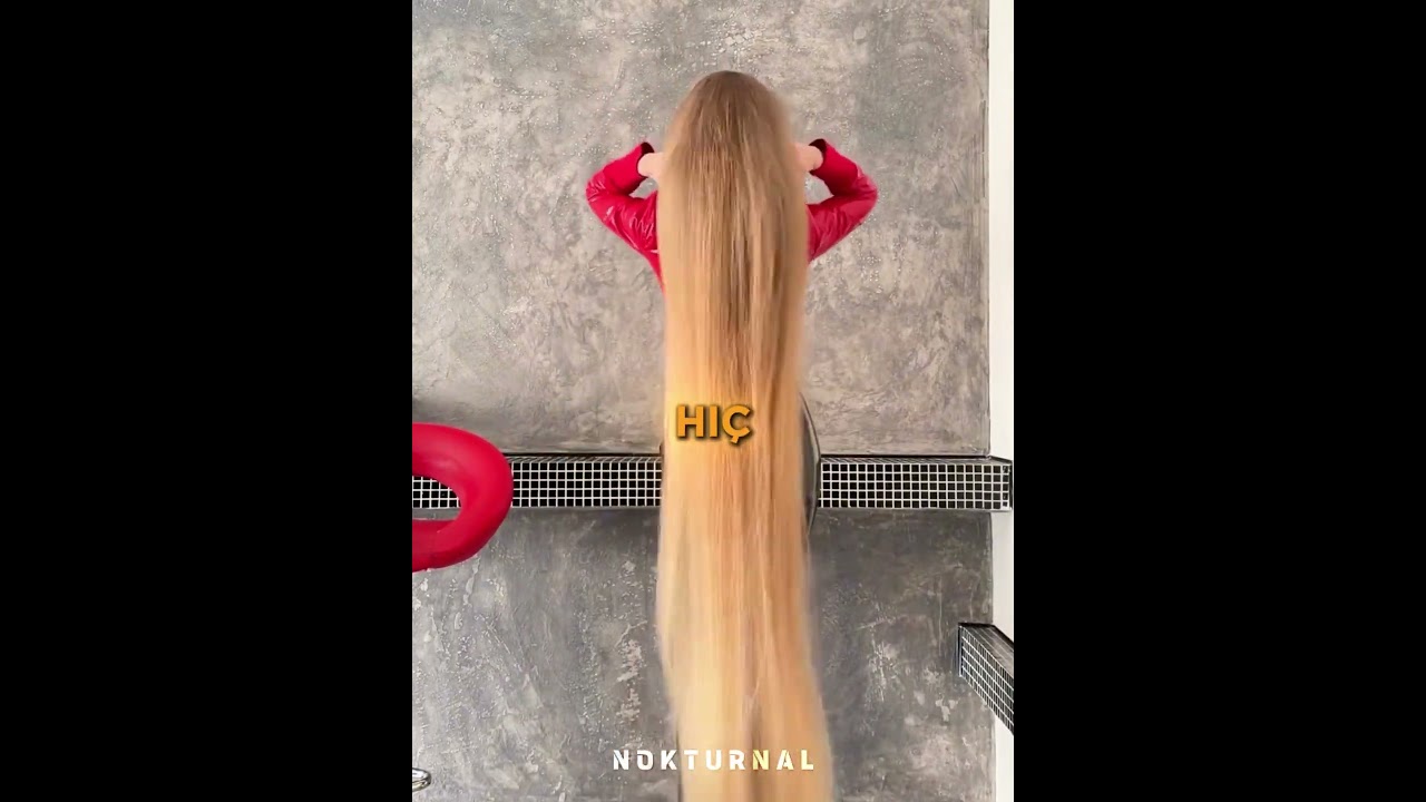 Bu Kadının Saçları ÇOK UZUN!