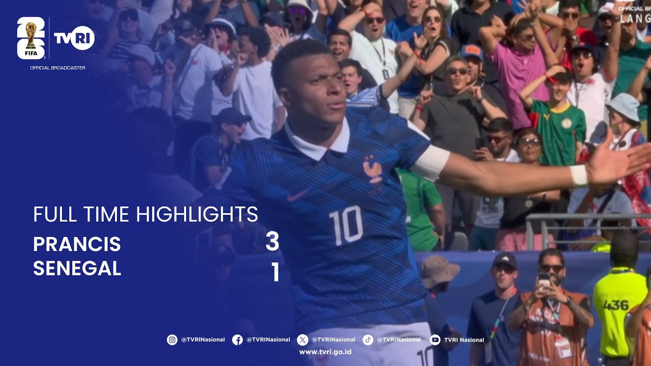 Full Time Highlights | Prancis 3-1 Senegal | FIFA World Cup 2026 | Juni 16 2026