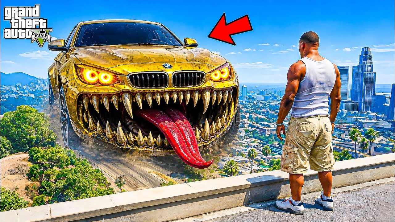 Franklin Found The World’s Biggest CURSED Car in GTA 5 Telugu | Dhanu Dino