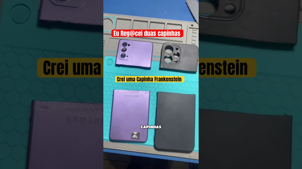 Criei uma capinha Frankenstein pro iPhone falso #iphone   #tecnologia #entretenimento #capinhas