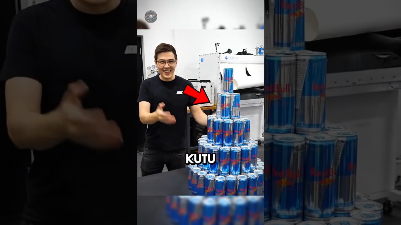 100 Red Bull'u Tek Bir İçeceğe Sıkıştırdı 🥤