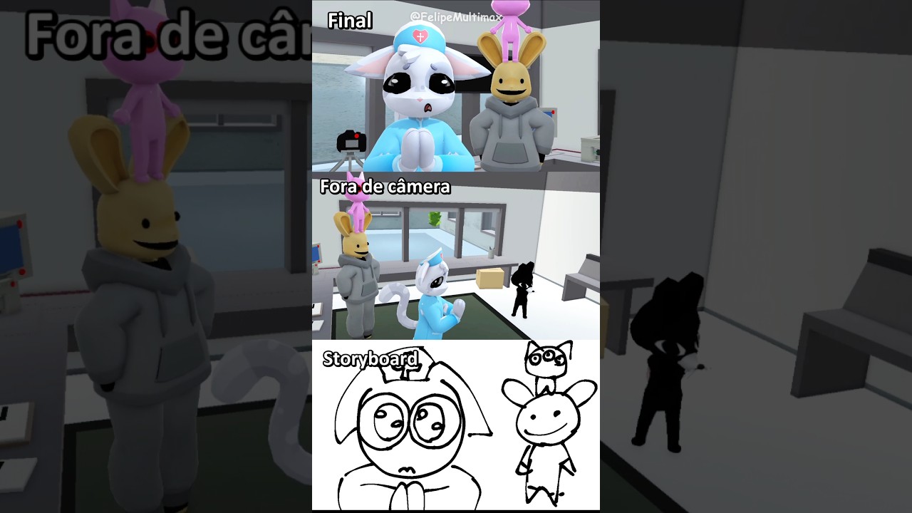 BASTIDORES- Como é a Mini Anomalia em Animal Hospital! 🫪 #memes#animalhospital#foryou