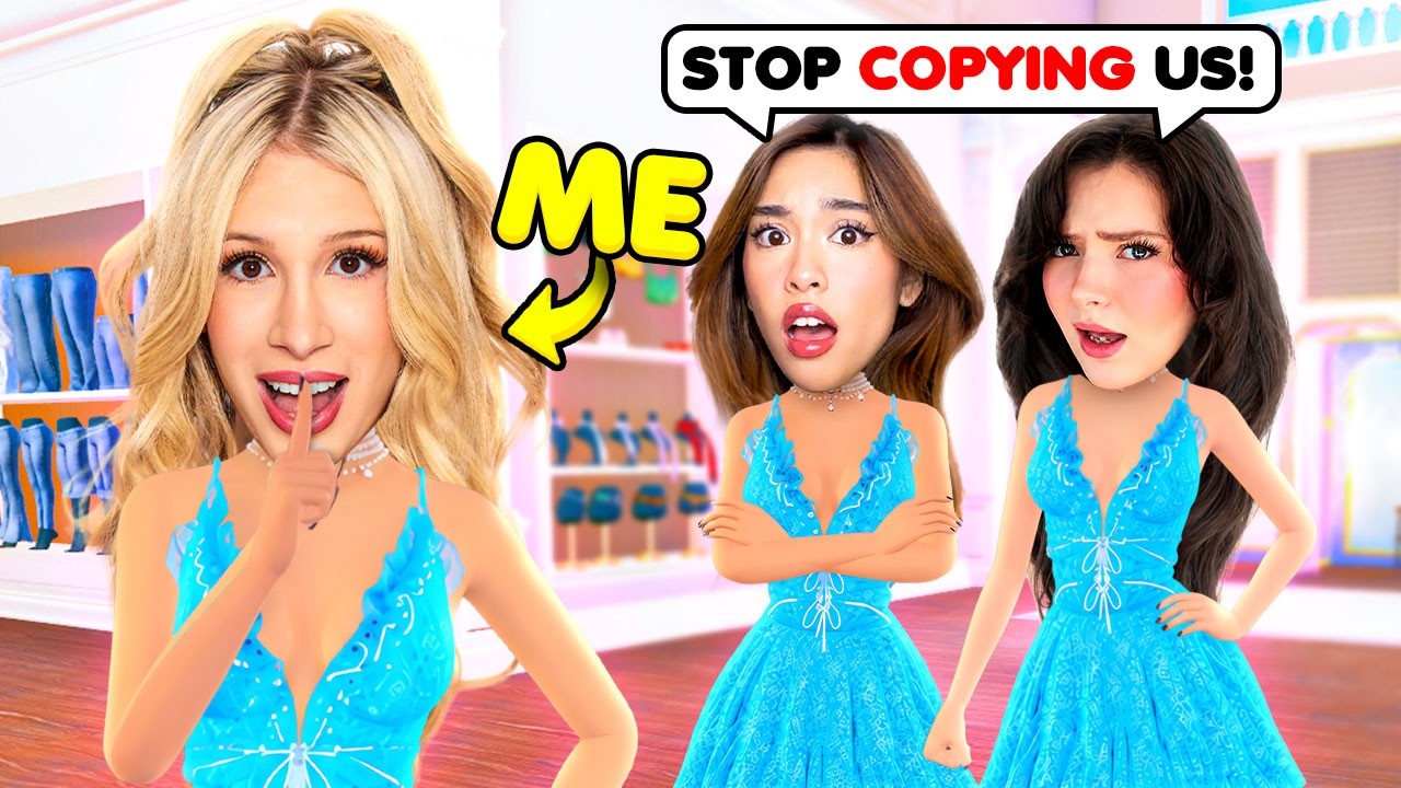 SECRETLY COPYING My Friends Outfits in DRESS TO IMPRESS... *GONE WRONG*