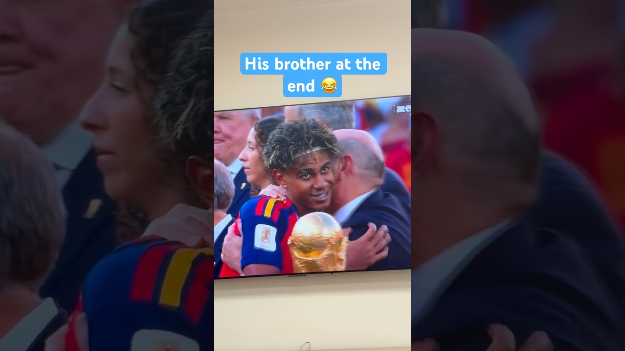 His brother at the end 😂 #worldcup #funny #lamineyamal