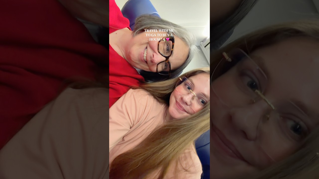 TRAVEL WITH ME TO GA TO BUY A HOUSE!🏠🩷#travel#vlog#diml#airport#aesthetic#homeowner#reality#fyp