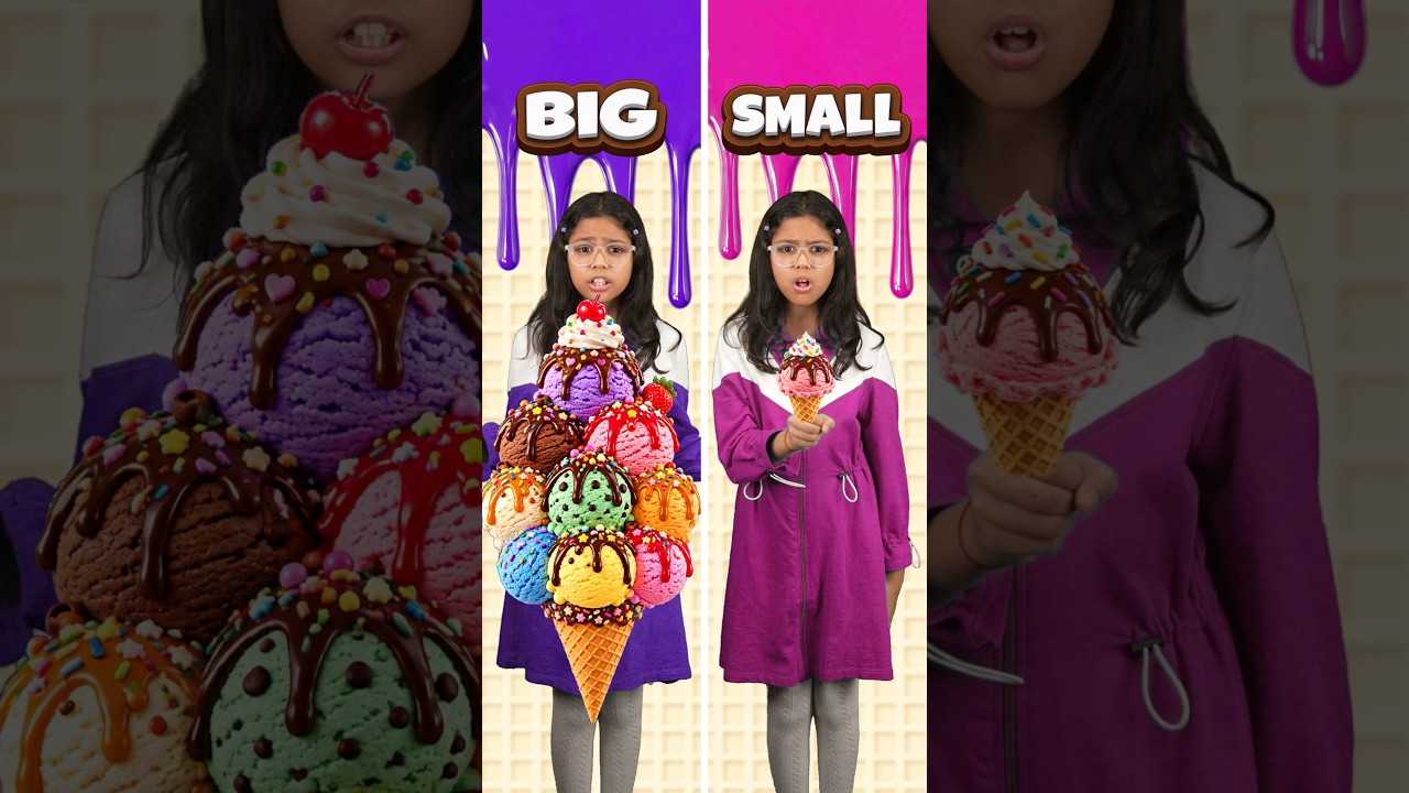 Learn English with Ice Cream! 🍦| Opposite Words for Kids | Adi Connection #shorts