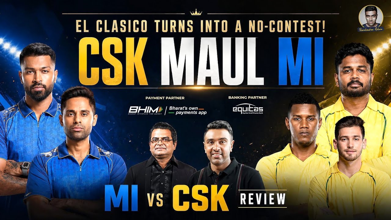 Adi illa, Idi! Chetton, CSK go to Chepauk with Che points | CSK vs MI | IPL 2026