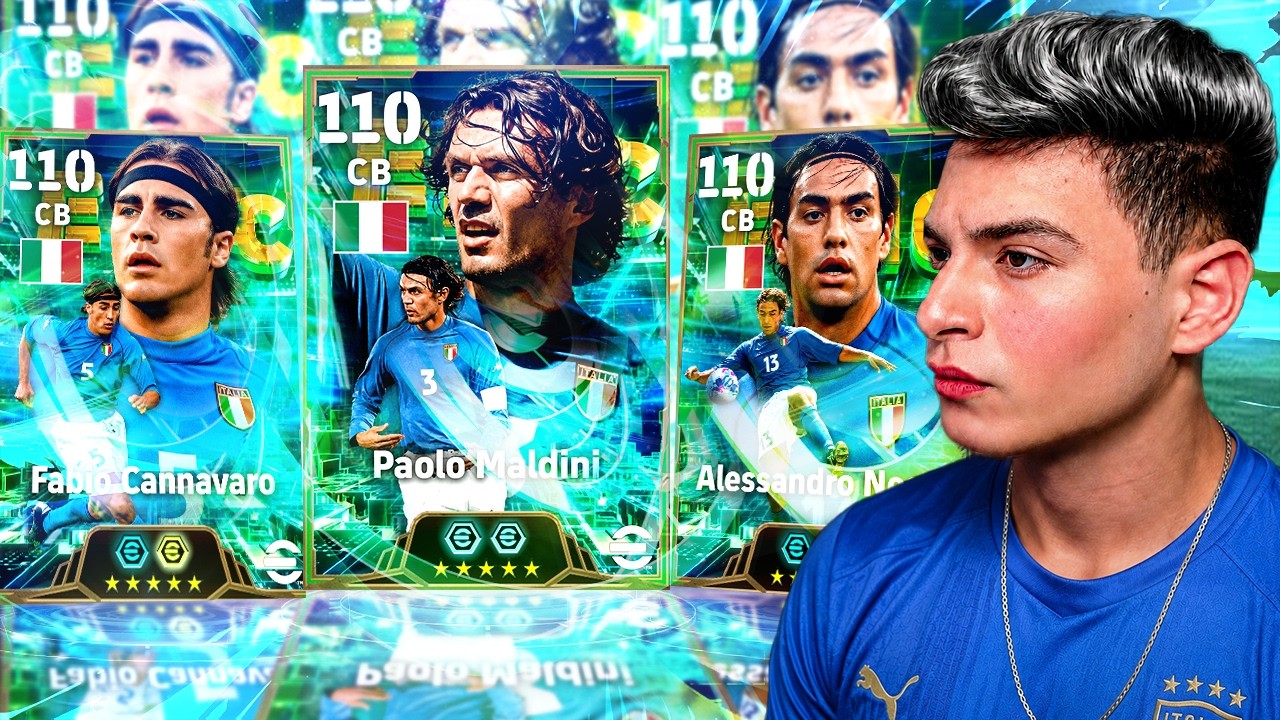 تفجير بكج وزراء الدفاع الإيطالي كامل 🤯🇮🇹 مالديني وكانافارو ونيستا = رعب دفاعي 🥶🔥 | eFootball 2027