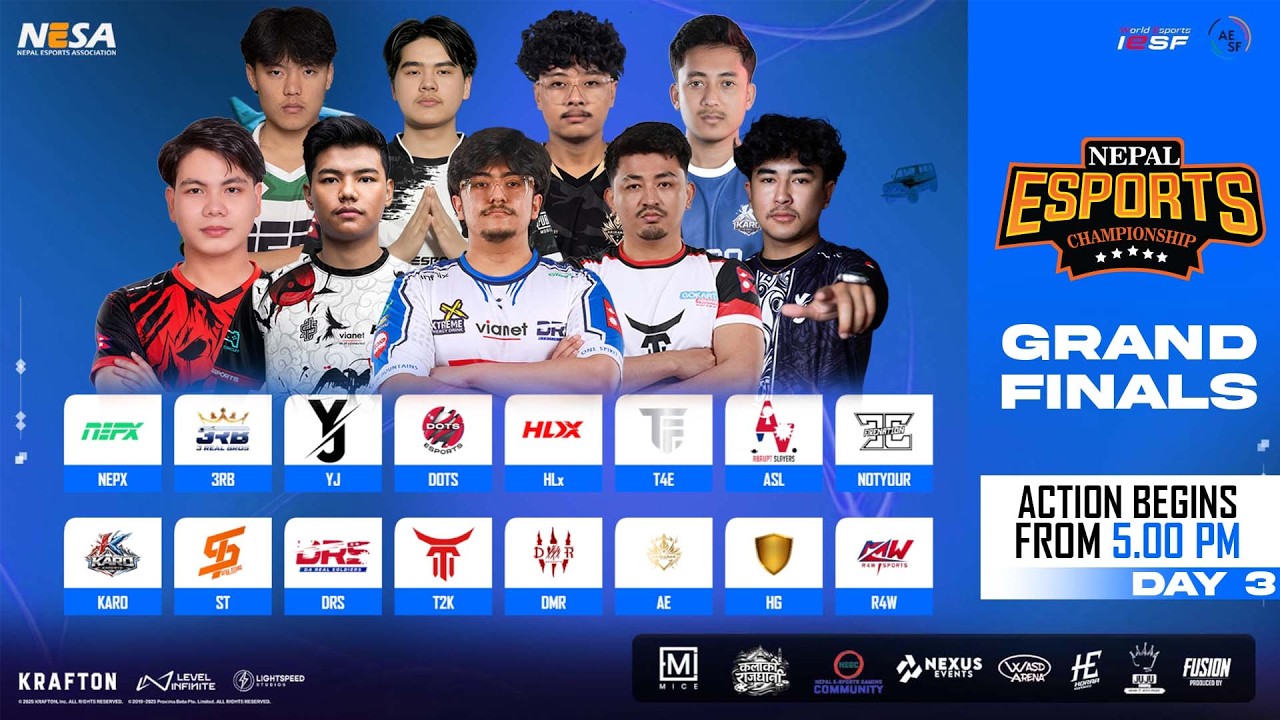 6th NEC-Road to Asian Games 2026- PUBG Mobile Grand Finals | Day 3 |