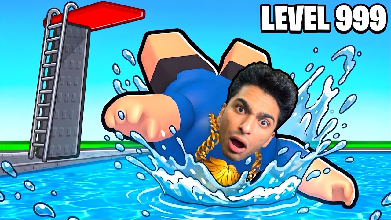 تحدي اصير اطخن واحد ينط في حمام السباحه 😂🔫 | roblox