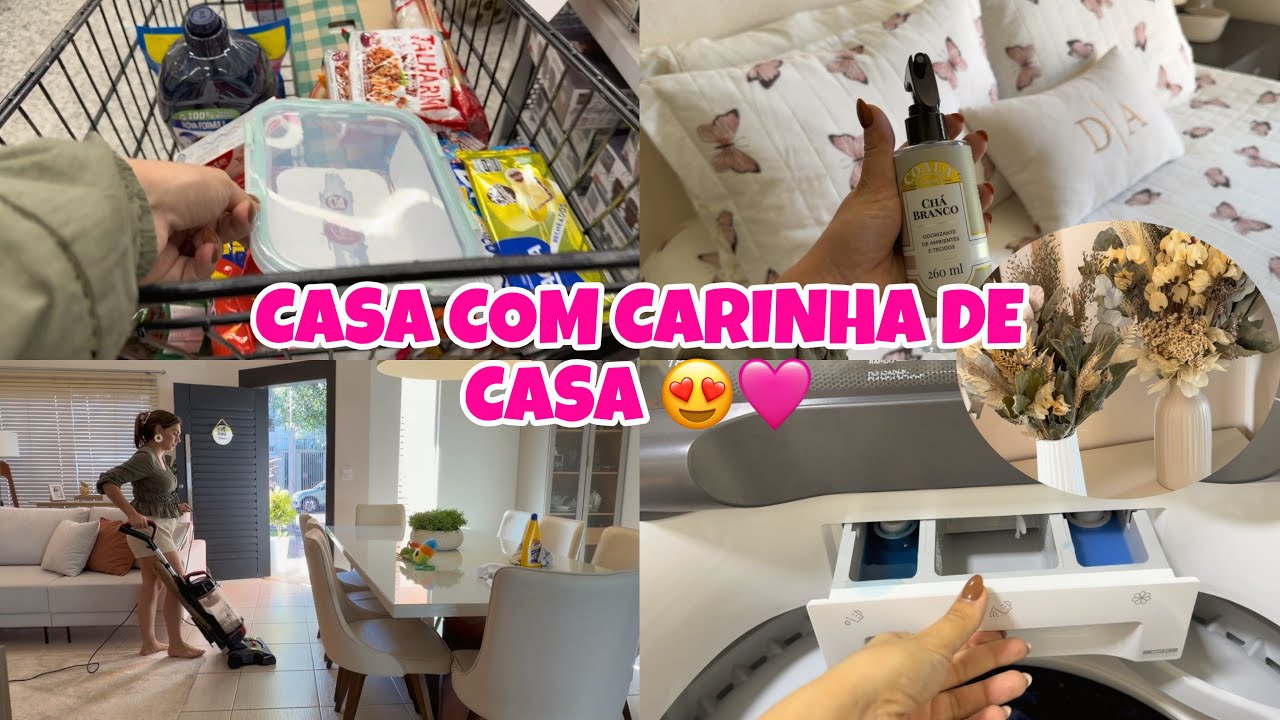 NOSSA CASA COM CARINHA DE CASA 😍 + A SALA ESTÁ LINDA + DIA DE MERCADO 🩷