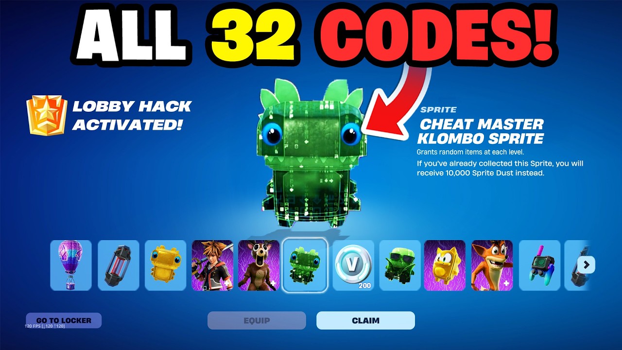 ALL 30+ *LOBBY HACK* Codes in Fortnite Season 4! (All Codes)