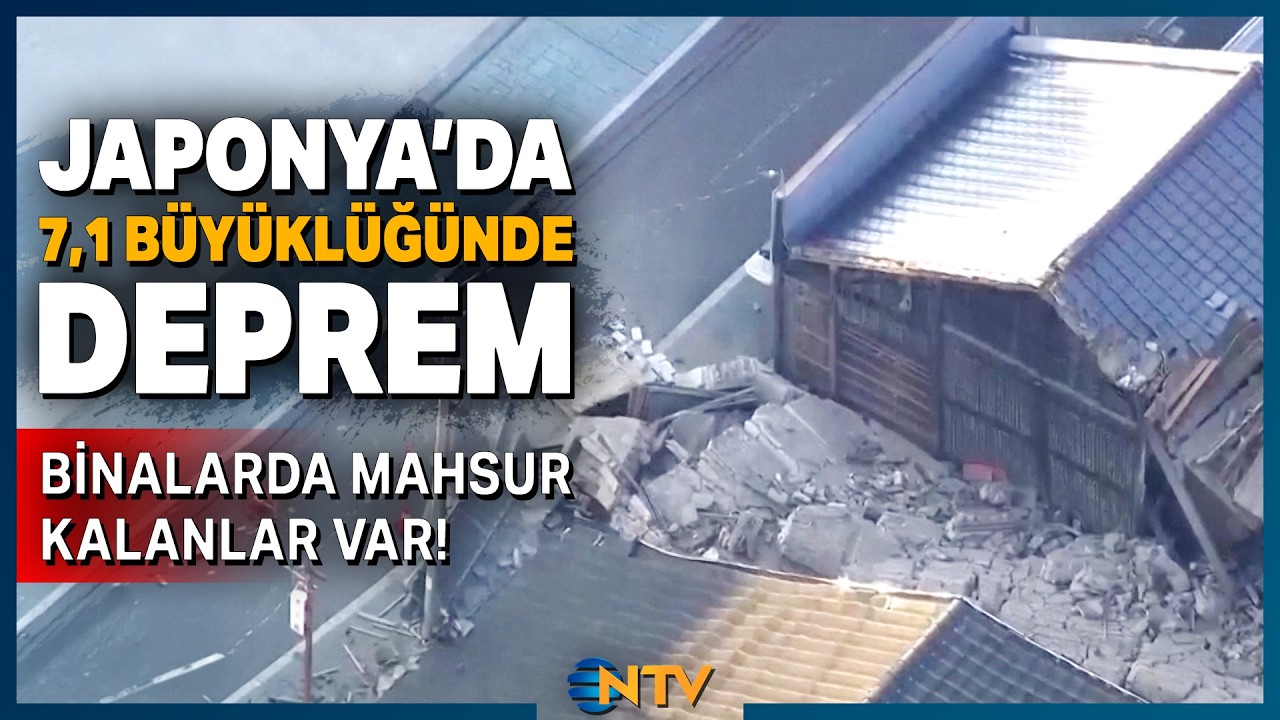 Japonya'da 7,1 Büyüklüğünde Deprem! Köprüler Çöktü, Havalimanı Kapandı | NTV