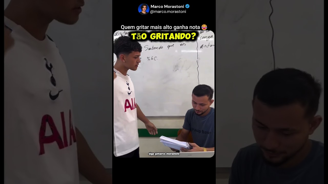 Quem grita mais alto ganha nota😂#motivação #inspiração #felicidade #divertido #escola #professor