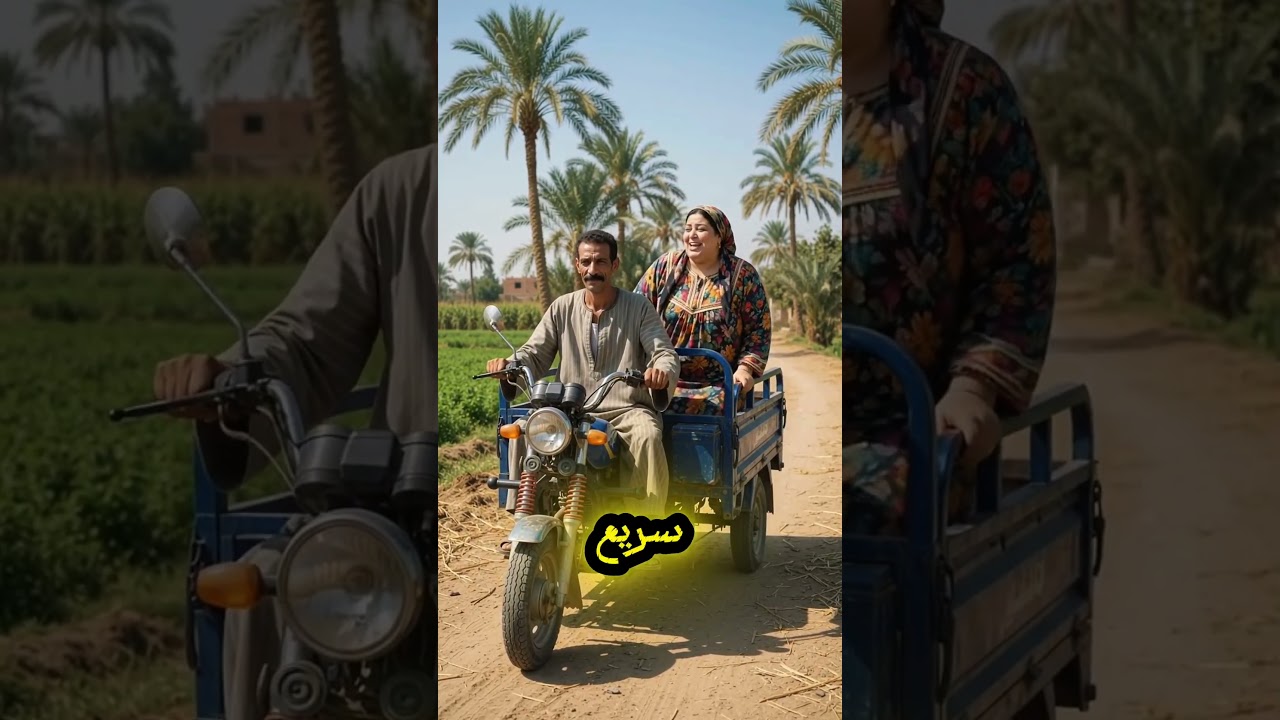 ​«التروسيكل طار في الهوا أول ما ركبت الحجة!» 😂🚀#مواقف_مضحكة #تروسيكل #ريلز_مضحك