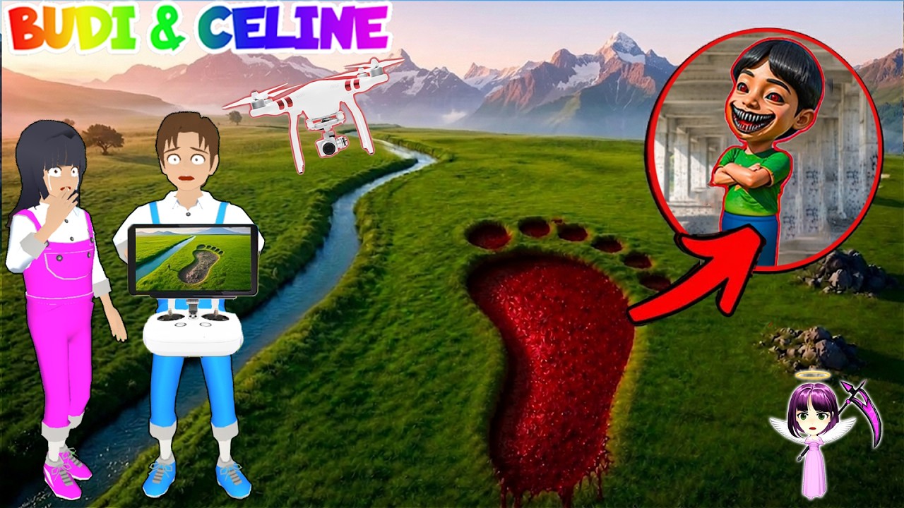 Yuta Mio Panik! Drone Menangkap MAIL EXE RAKSASA Mengerikan Di Hutan Kota Sakura😱 |Sakura School